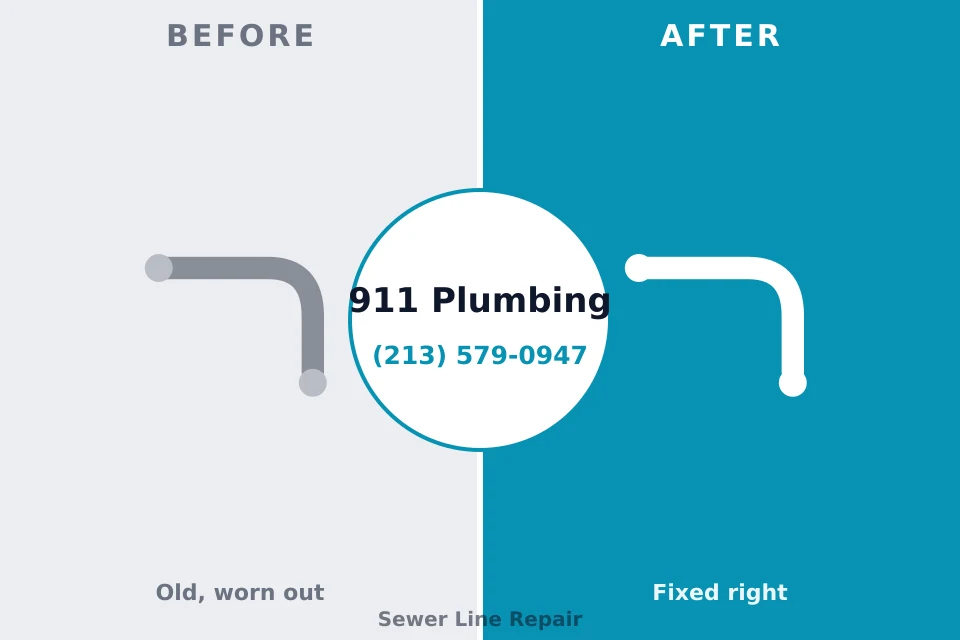 Before and after: plumbing repair Lake Lorraine, FL